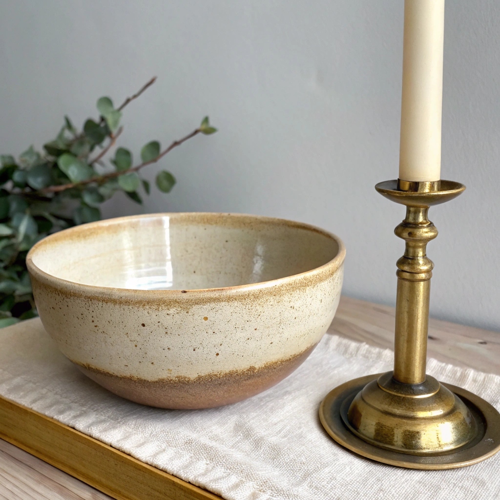 Ceramic vase with glaze