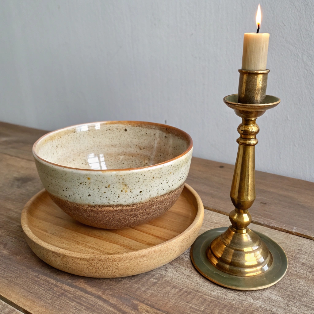 Ceramic vessel close-up